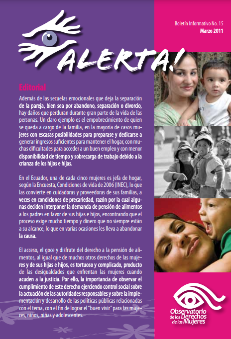 Boletín Alerta Nº 15 (2011) Boletín Alerta Nº 15 (2011)
